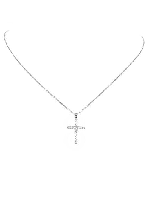 Sterling Silver Cross Necklace #20011