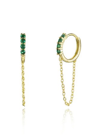 Dangle Earring Gold Plated #1019