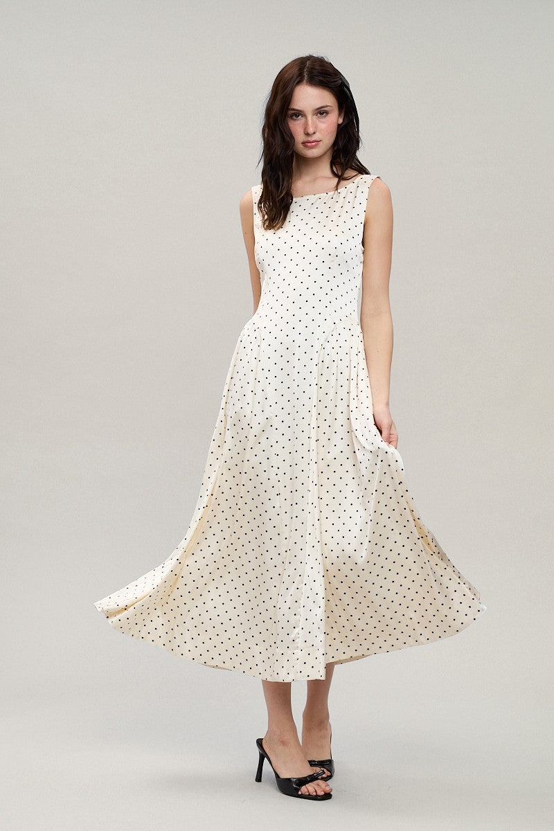 Polka Dot Midi Dress