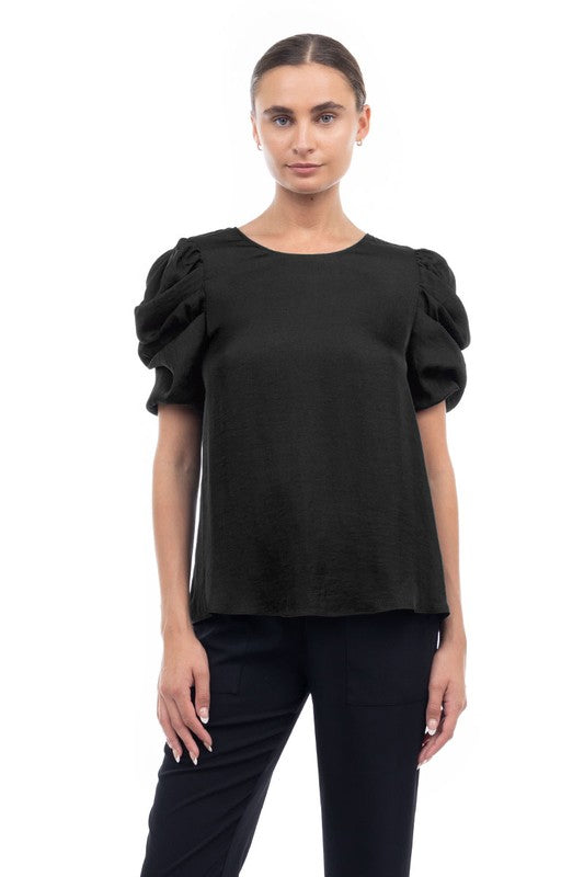 Drape Short Sleeve Top