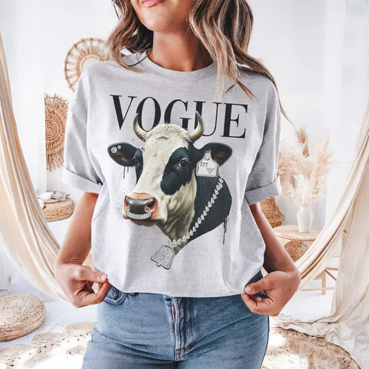 Vogue Cow Tee