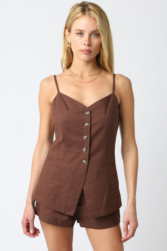 The Hina Button Top
