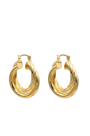 Gold Filled Intertwine Hoop #1027