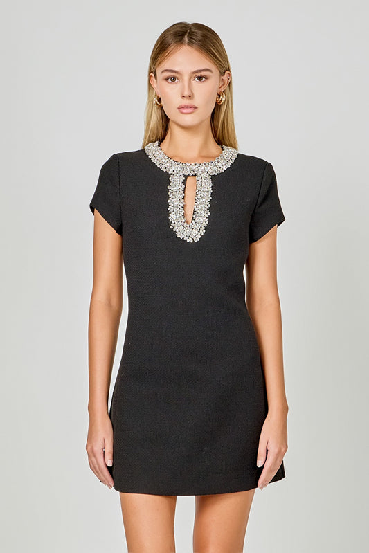 Jewel Trim Dress