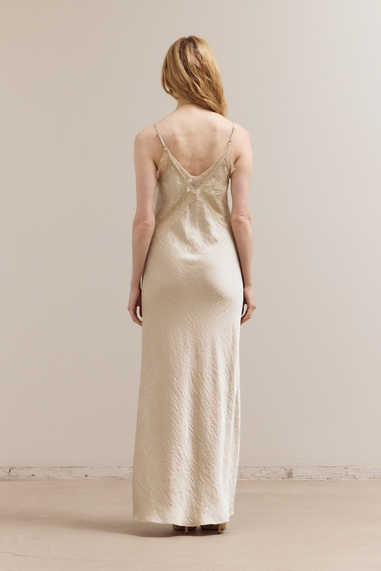 Lace Detail Maxi Dress