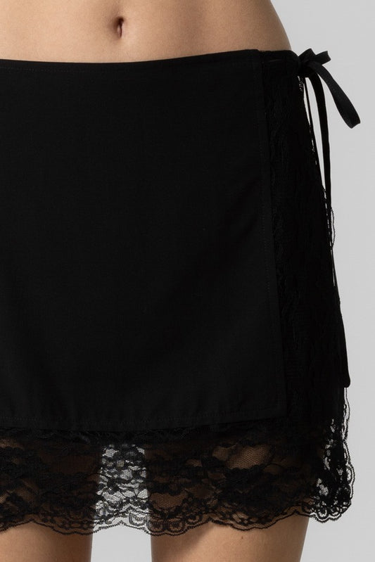 Lace Trim Skirt