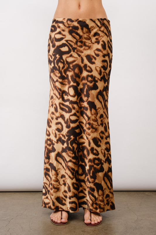 Leopard Skirt Maxi Length