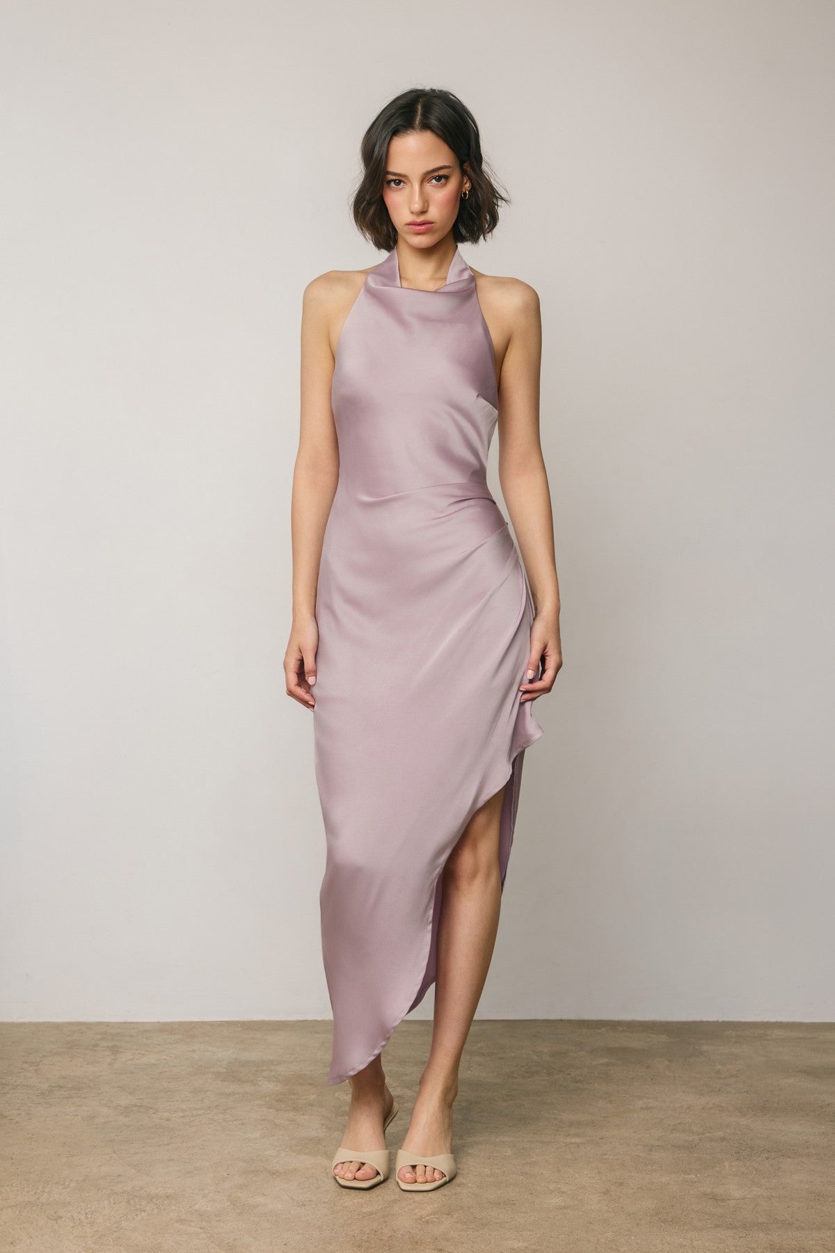 Satin Halter Dress