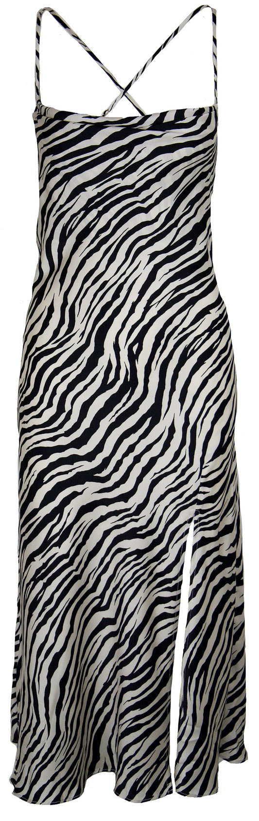 The Maya Slip Zebra Dress