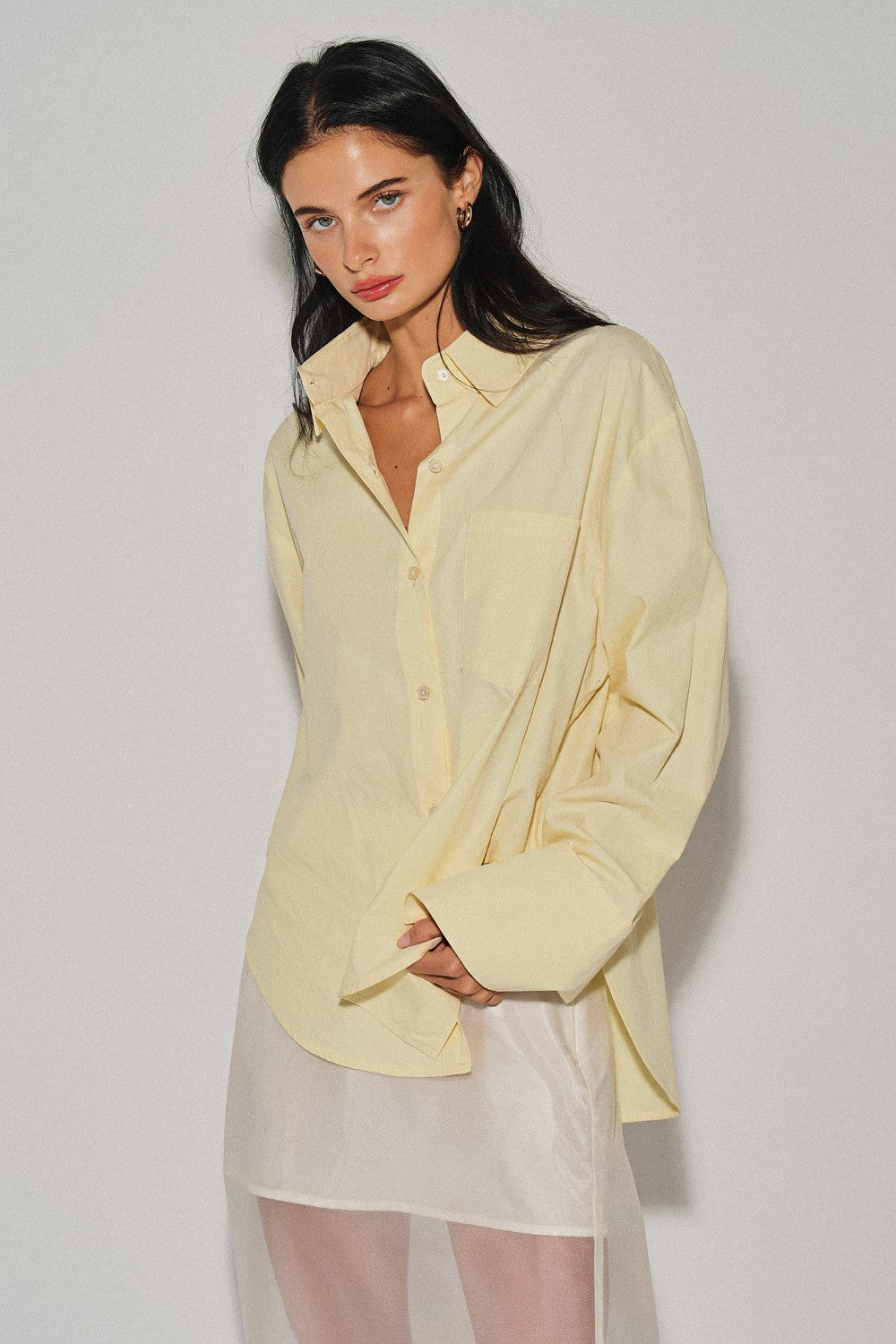 Oversized Collar Top