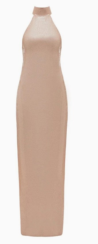 Sequin Halter Dress