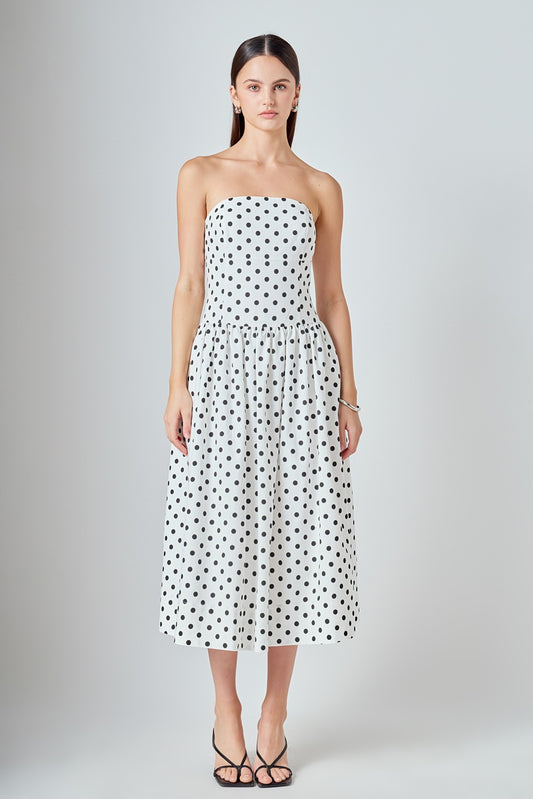 Polka Dot Midi Dress