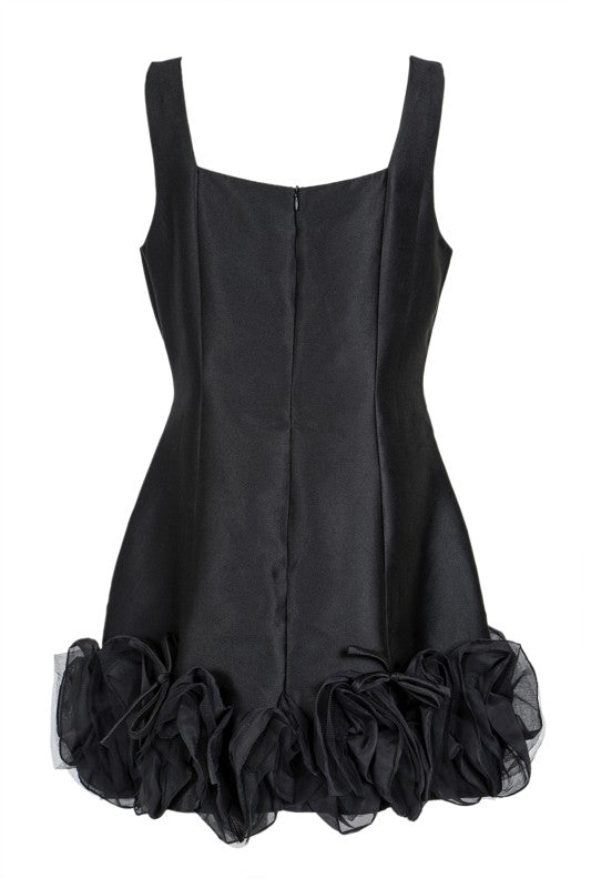 Ruffle Satin Dress
