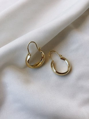 Flint Small Tube Earring 14K Gold Filled #1003