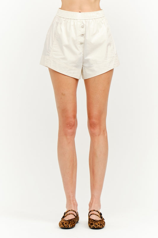 Simone Cream Shorts