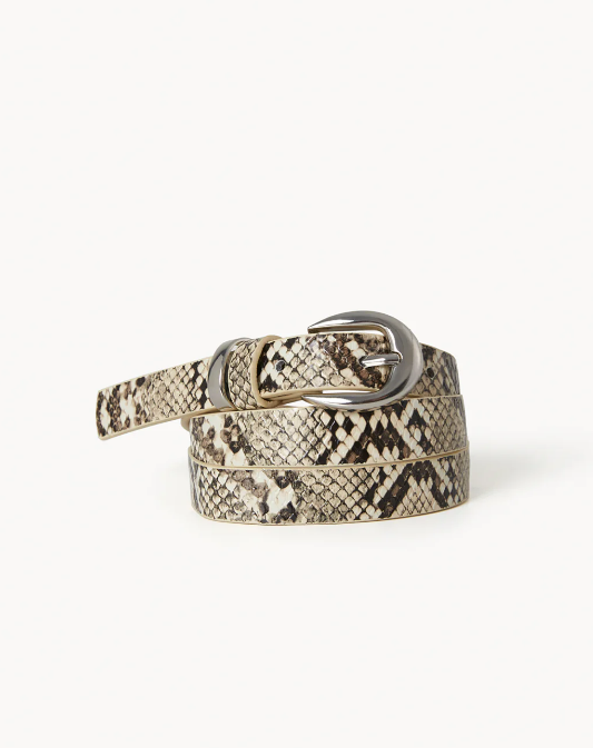 Bella Belt Snake Skin