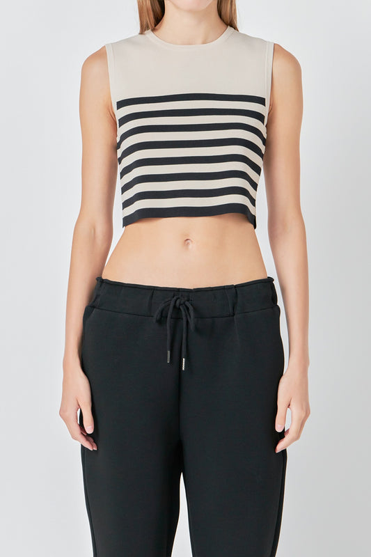 Stripe Crop Top