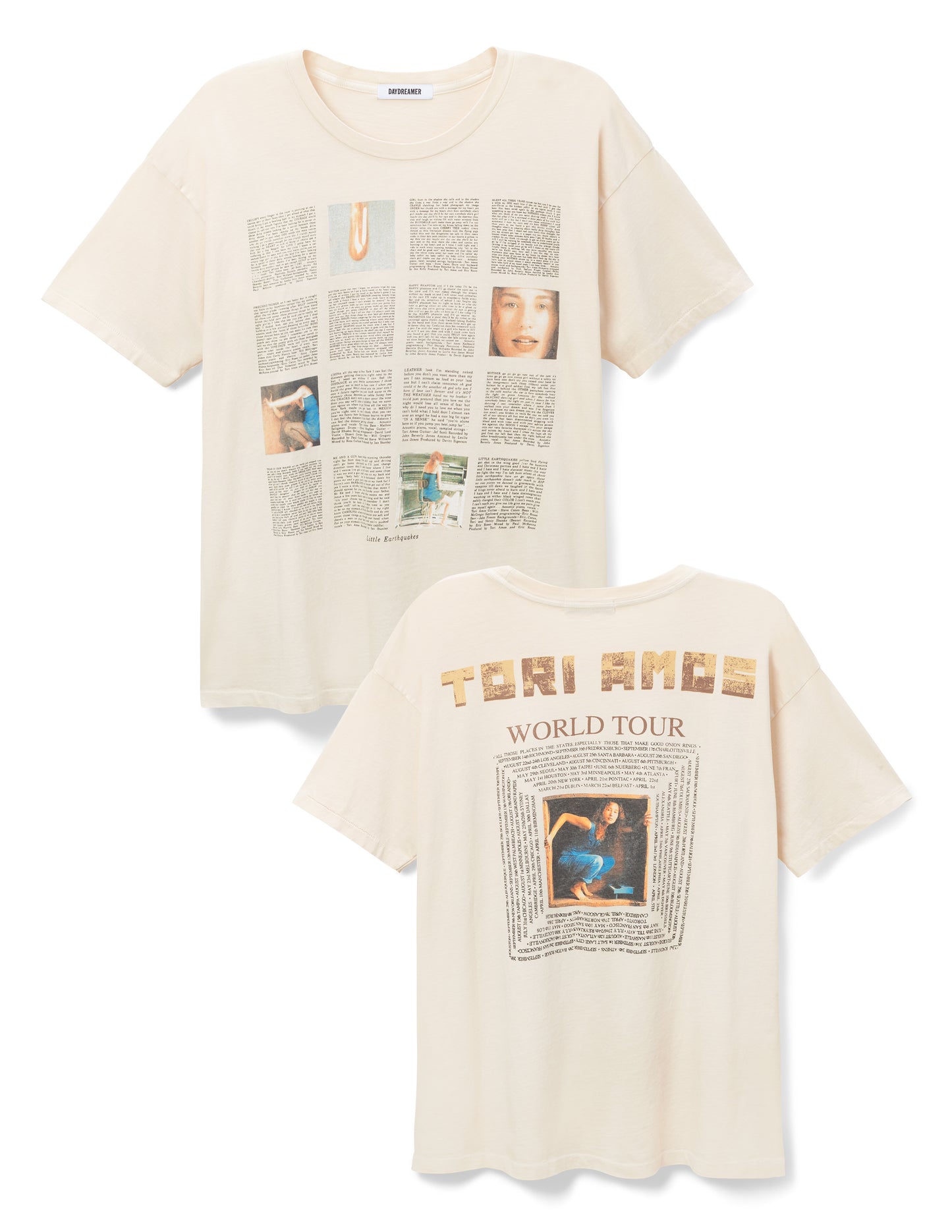 Designer Tee Tori Amos Earthquakes Merch Tee