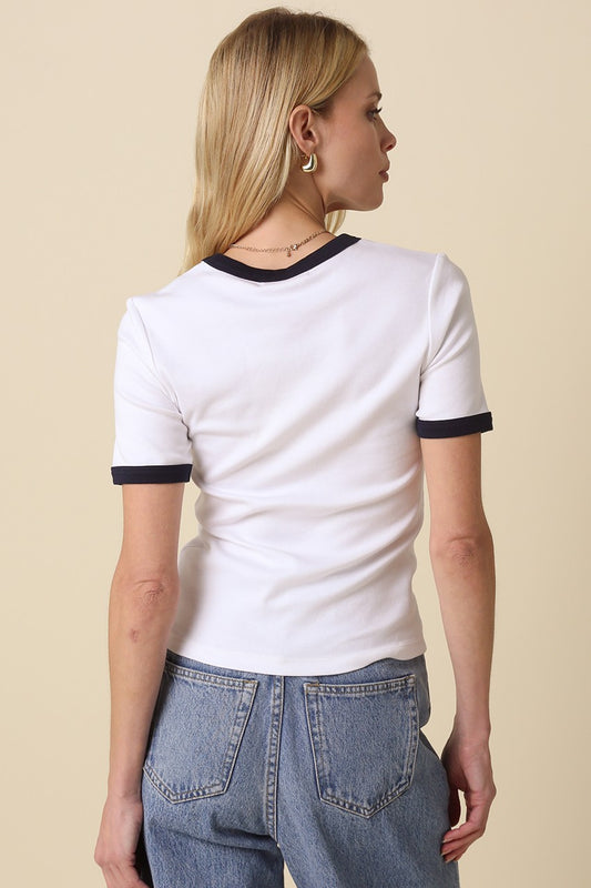 Contrast Tee