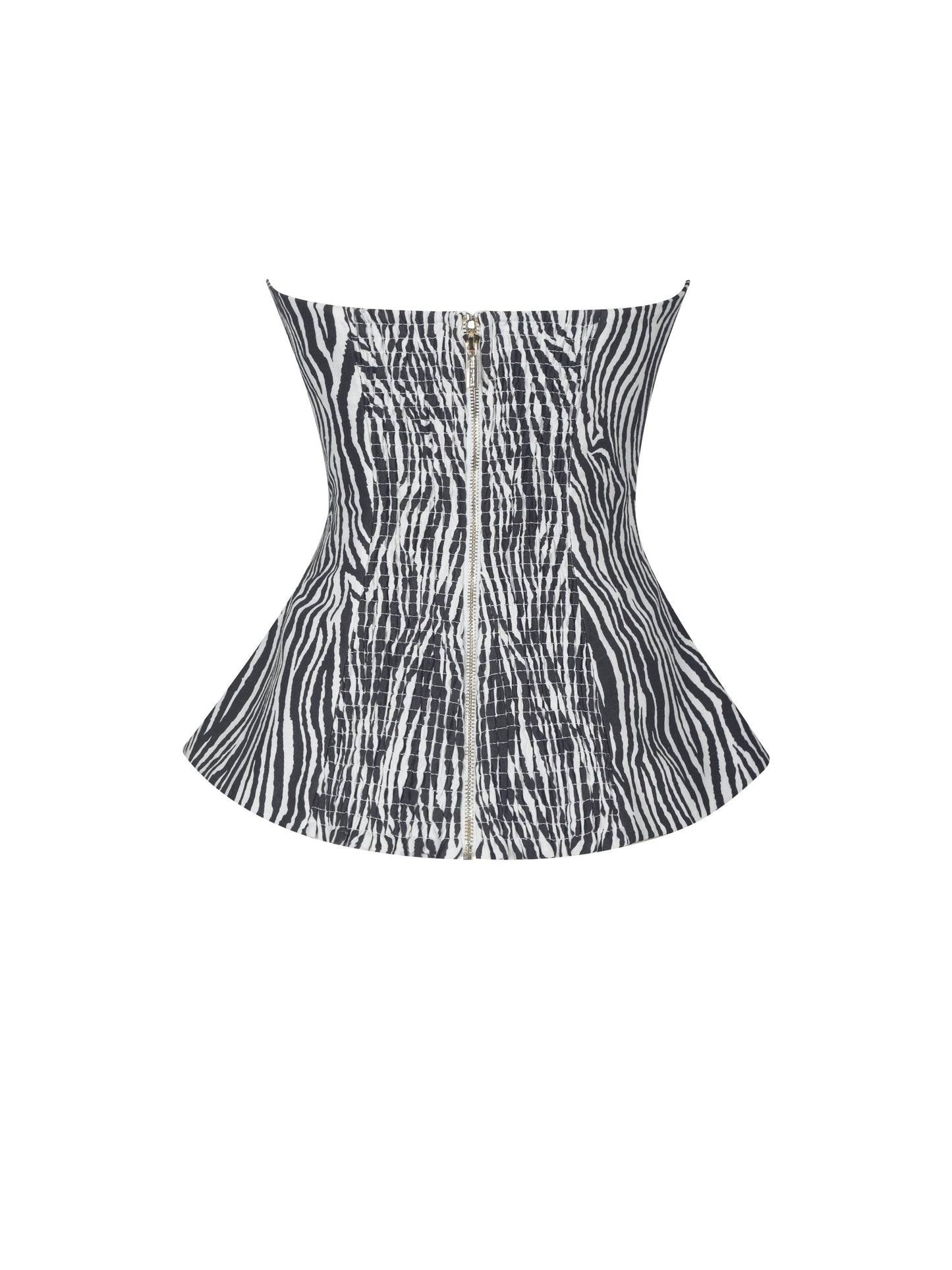 Designer Zebra Tube Top